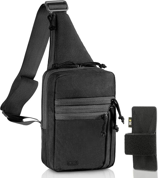 M-Tac CCW Sling Bag for Men & Women - EDC Shoulder Bag Tactical - Crossbody Concealed Carry Bag - Mens Chest Pack