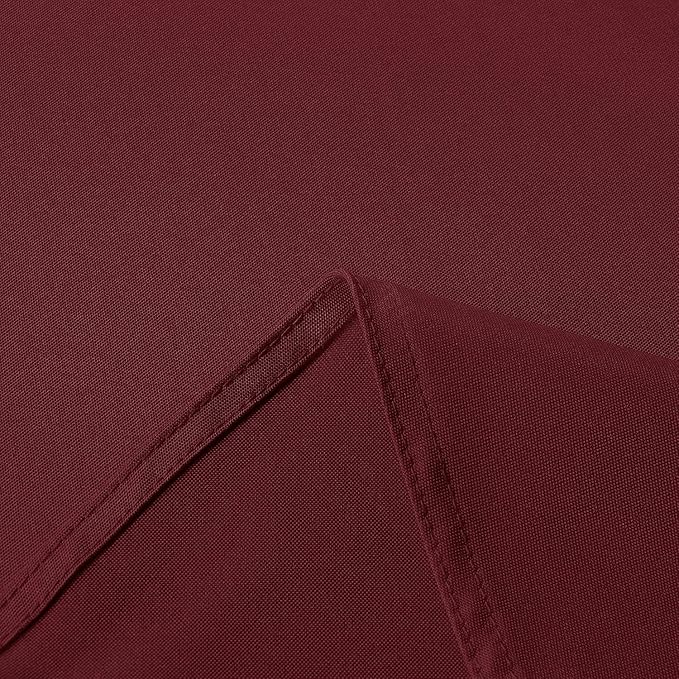 sancua Rectangle Tablecloth - 70 x 90 Inch - Stain and Wrinkle Resistant Washable Polyester Table Cloth, Decorative Fabric Table Cover for Dining Tables, Buffet Parties and Camping, Burgundy