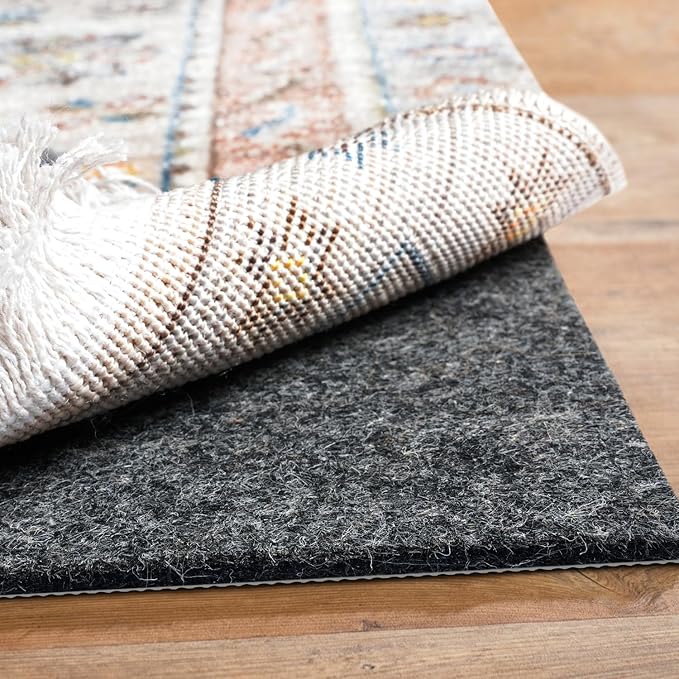 BAGAIL Felt and Natural Rubber Backing Rug Pads 1/4” Thick, 2 x 4 Ft Non Slip Carpet Gripper Keep Rugs in Place, Under Area Rug Protective Cushioned Pads, Carpet Runners, Hardwood Floors Protection