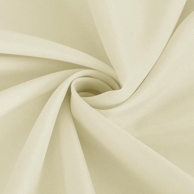 Fitable Ivory Rectangle Tablecloths for 6 Foot Tables, 6 Pack - 70 x 108 Inches - Stain Resistant and Washable Table Clothes, Polyester Fabric Table Covers for Wedding, Party, Banquet, Buffet