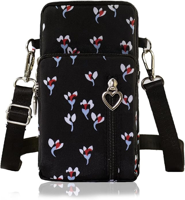JANKS Small Crossbody Bag for Women - Mini Phone Purses with Crossbody Strap and Wallet - Nylon Arm Bag