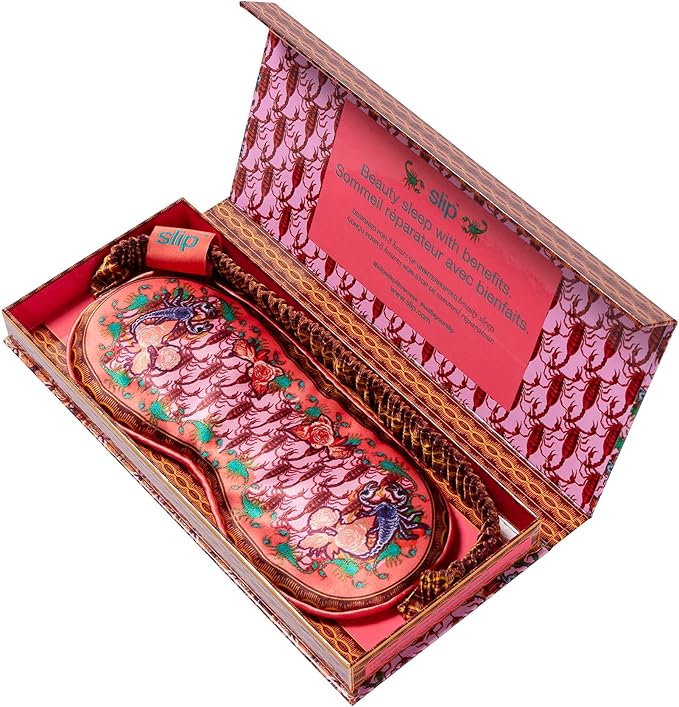 slip Pure Silk Sleep Mask - 100% Pure 22 Momme Mulberry Silk Eye Mask - Comfortable Sleeping Mask with Elastic Band, Zodiac Collection: Scorpio