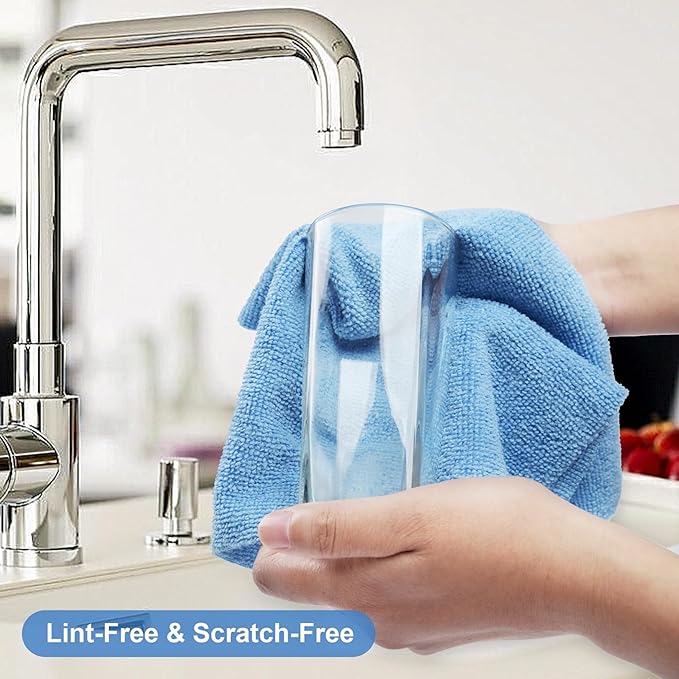 Microfiber Cleaning Cloths Roll – 50 Pack | Tear-Away Towels – Reusable| Ultra Absorbent| Washable Rags for Kitchen| House, Car, Garage | Eco-Friendly Microfiber Cleaning Supplies (Grey)