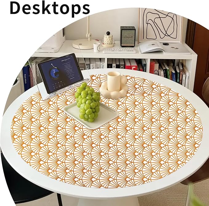 Shelf and Drawer Liner for Kitchen Cabinet,Non-Adhesive Waterproof Oil-Proof Easy Clean Shelf Liner for Dresser & Bathroom Vanities with Adhesive Dots & Cutting Tool(12 in X 30 Ft Gold Fish Scale)