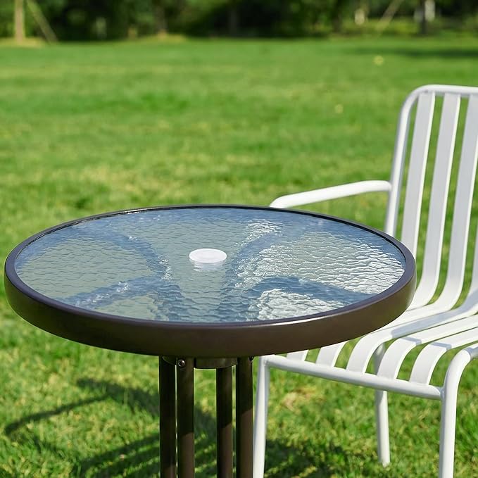 DECOHS 2 Pcs 2" Parasol Umbrella Hole Ring Plug and Cap Set, Thicker Patio Table Hole Cover Insert, Deck Table Umbrella Holes Plug Replacement Parts for Outdoor Patio Table Garden Yard (Transparent)