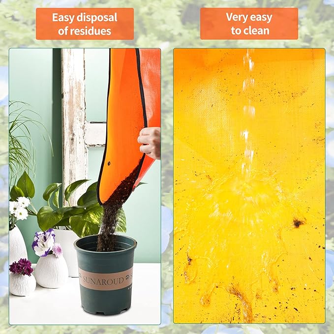 Repotting Mat for Indoor Plant Transplanting & Potting Soil Mess Control, 26.8" X 26.8" Portable Potting Tray Succulent Plant Mat Indoor Gardening Tools Gardener Gifts Plant Gift for Plant Lovers