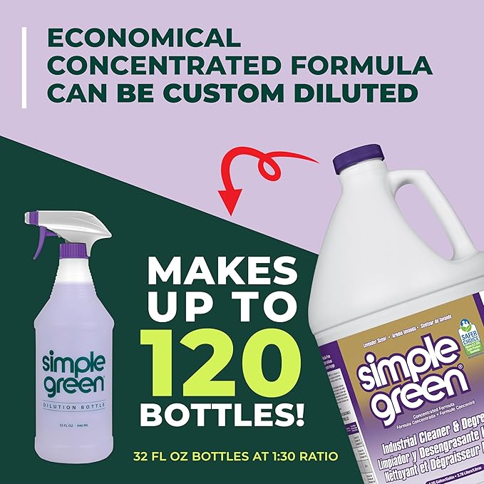 Simple Green Industrial Cleaner and Degreaser 1 Gal. MPF Micro-Particulate Fractionalization Lavender Scent