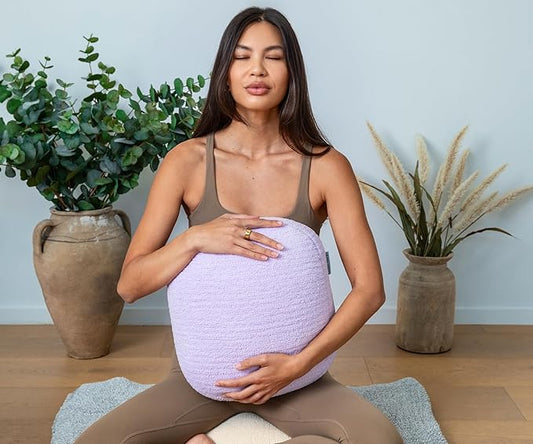 Quiet Mind Lavender Scented Weighted Body Pillow for Kids & Adults, Small (6lb) – Lavendar Infused Aroma with Recycled Glass Beads & Chemical-Free Fabric – Sensory Sleep Cuddle Pillow