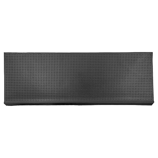 Ottomanson Outdoor Bullnose Stair Treads – Dots Heavy-Duty Non Slip Stair Mats – Strong Grip for Concrete, Brick & Textured Steps – Requires Fastening on Wooden & RV Steps, Pack of 5