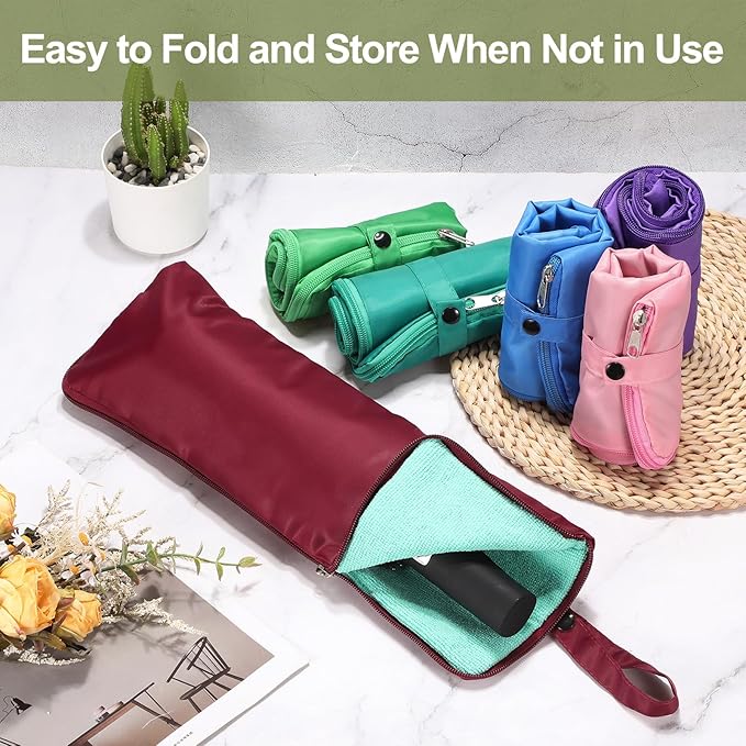 uxcell Wet Umbrellas Bag, 11 x 5 Inch Waterproof Oxford Cloth Reversible Umbrellas Sleeve Cover Portable Waterproof Case for Wet Travel Folding Umbrellas Travel Home Outdoor, Dark Blue