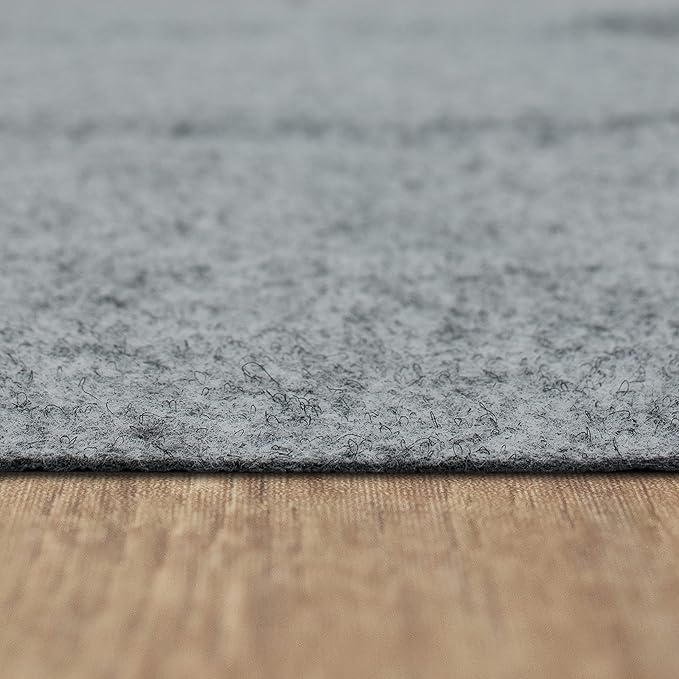 Mohawk Home 10’ x 14’ Non Slip Grip Rug Pad 1/8" Low Profile Felt Cushion + Rubber Gripper, Great For High Traffic Areas - Safe For All Floors