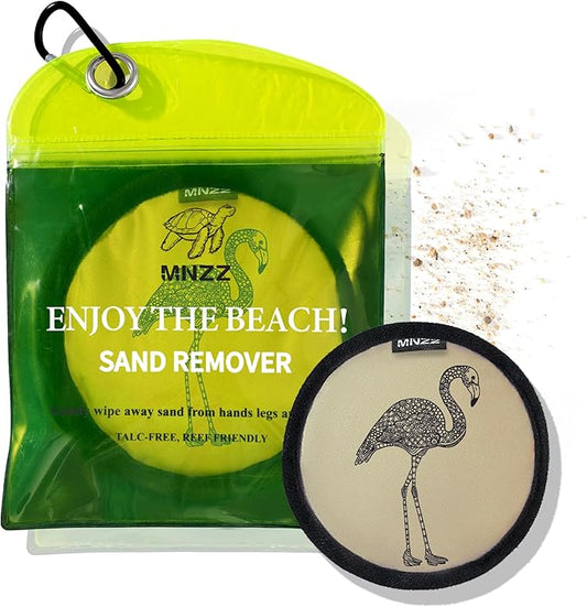 Beach Sand Remover Towel Eraser Bag Portable Quick Dry Pouch for Pool Picnic Vacation Hiking Travel Essentials Blanket Umbrella Shovel Tent Toy Chair Canopy Shade Outdoor Gift Kit Women Mom Mother