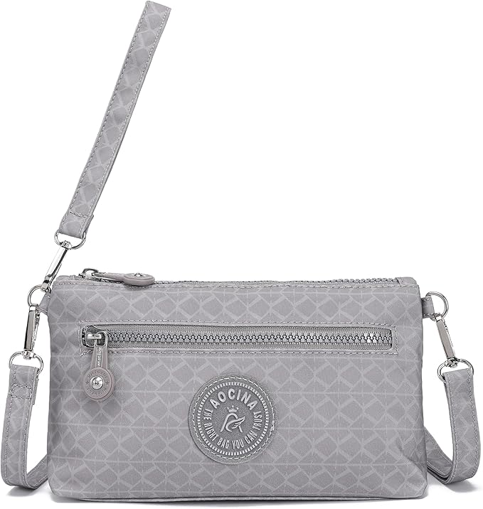 AOCINA Small Wristlet Wallet for Women RFID Blocking Crossbody Purse Gifts for Valentine's Day Nylon Cell Phone Purses