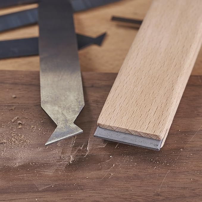 New Cabinet Scraper Cards and Cabinet Scraper Burnisher with 12 Piece Multi-Shaped Scraper Set Suitable for Various Small space and Small-Sized Tasks(HTCSCS13)
