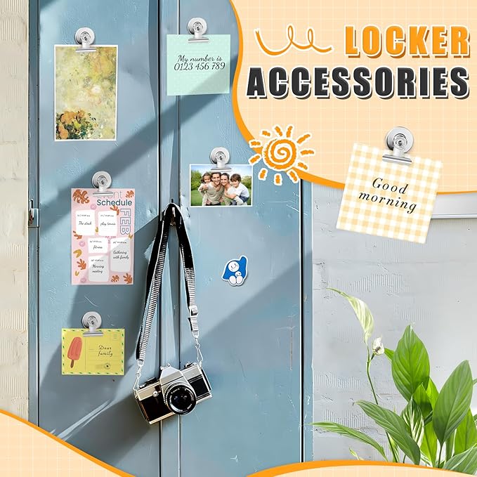 Grtard 100 Pack Magnetic Clips Heavy Duty, Magnet Clips for Fridge, Refrigerator Magnets with Clip, No-Scratch Strong Magnetic Clip for Refrigerator, Whiteboard, Cruise Cabins, Locker