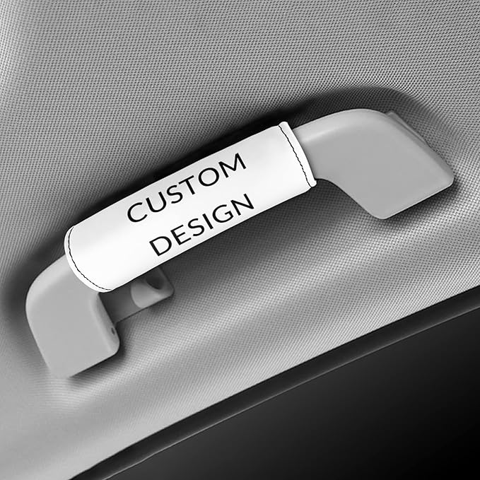 KUIFORTI Personalized Design Luggage Handle Wraps for Suitcase,Custom Design Luggage Identifier Grips Protector Suitcase Protective Handle Cover Set of 2 Pcs