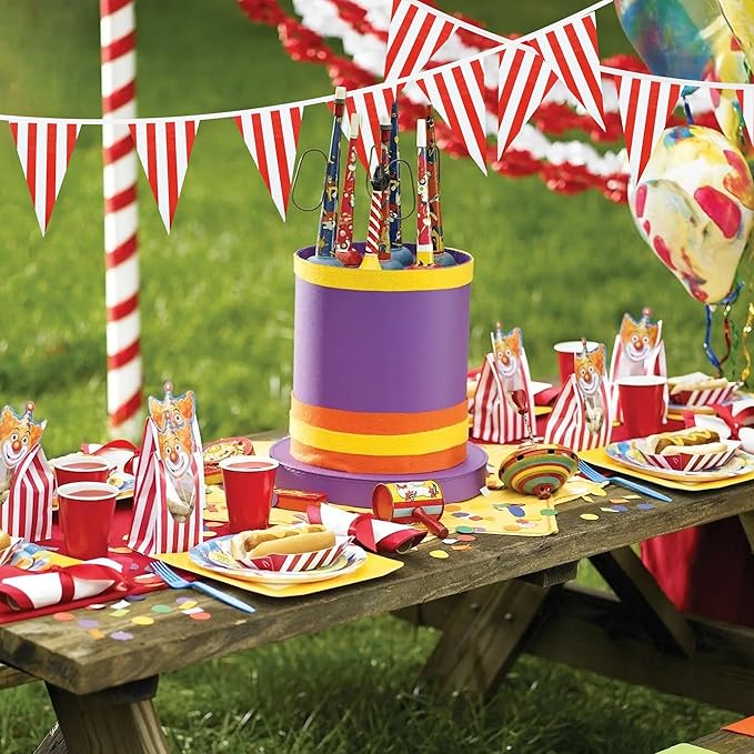BEISHIDA 100ft 48pcs Red and White Checkered Racing Pennant Flags Banner, Reusable Bunting String Triangle Flags, New Year Party Decoration, Kids Birthday, Indoor and Outdoor Events