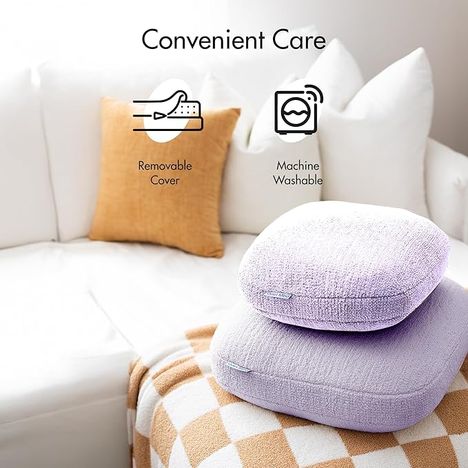 Quiet Mind Lavender Scented Weighted Body Pillow for Kids & Adults, Large (12lb) – Lavendar Infused Aroma with Recycled Glass Beads & Chemical-Free Fabric – Sensory Sleep Cuddle Pillow