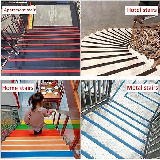 Anti Slip Tape 4 Inch Wide, Waterproof Grip Adhesive Heavy Duty High Traction Friction for Indoor/Outdoor Steps (10 Ft/Brown).