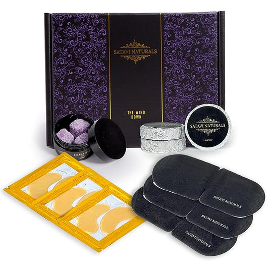 The Early Riser Self Care Kit - Includes Steam Eye Mask, Aromatherapy Shower Steamers, 24K Gold Eye Masks, Eucalyptus Mint Sugar Scrub - Morning Relaxation & Self Care Gifts for Women