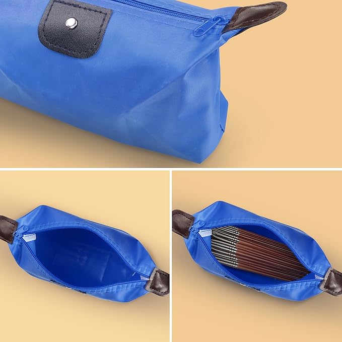 YAODHAOD Makeup Bag Bulk Toiletry Pouch Waterproof Cosmetic Storage Bags, with Zipper Travel Toiletry Organizer Packing Bag Accessory Organizer for Women and Men (6 Colors)