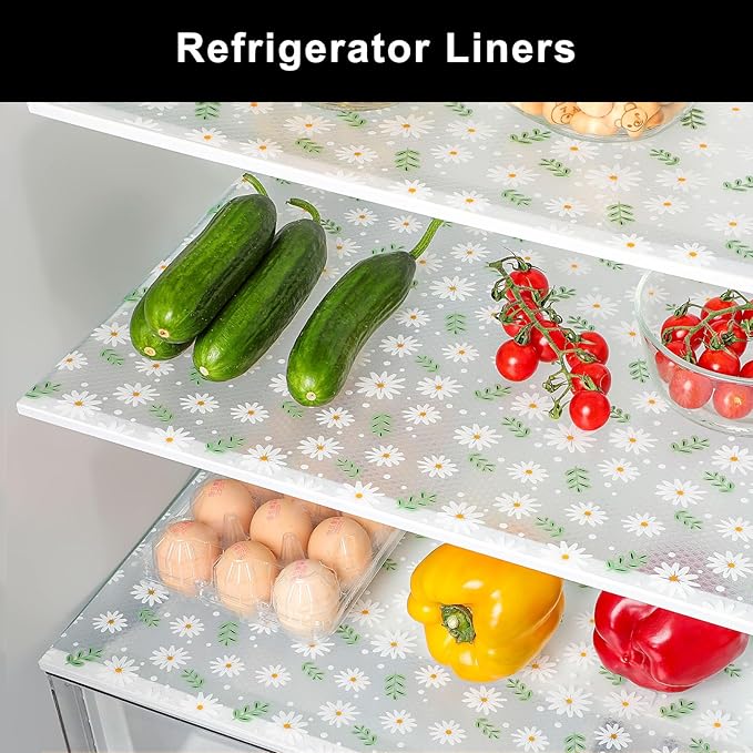 Cooyes Shelf Liner – Premium Non-Adhesive Cabinet & Drawer Liner for Kitchen – Waterproof Shelf Paper with Modern Pattern – Durable EVA Cabinet Mat – Easy to Cut (23.6" W x 118" L)