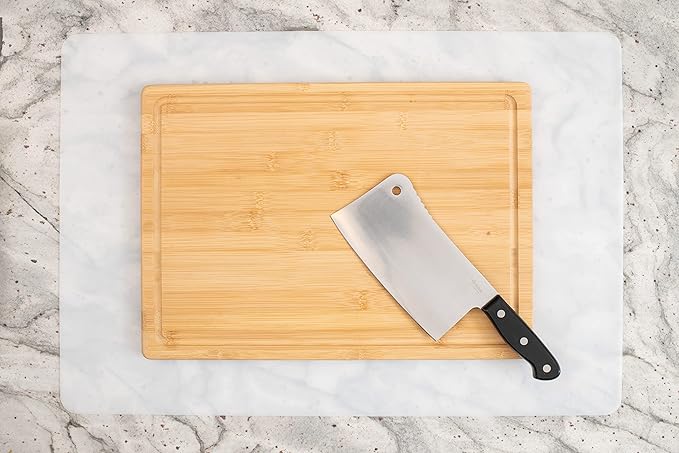 GASARÉ, Set of 2, Extra Large, Thick, Silicone Mats for Kitchen Counter, Heat Resistant Mats, Countertop Protector, Non-Slip, Easy to Clean, 25 x 17 Inches x 1.4mm, White