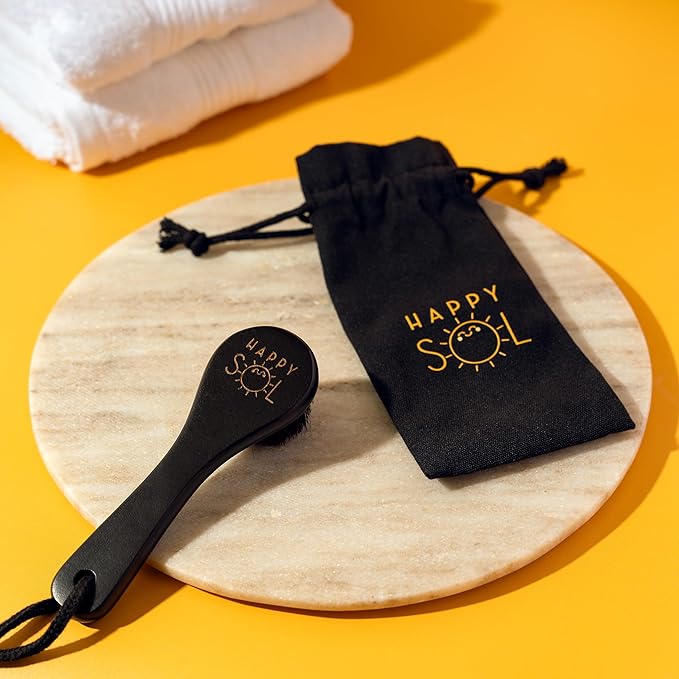 Dry Facial Brush, Exfoliating Face Brush, High Quality Beechwood, Supports Lymphatic Drainage, Natural Face Brush