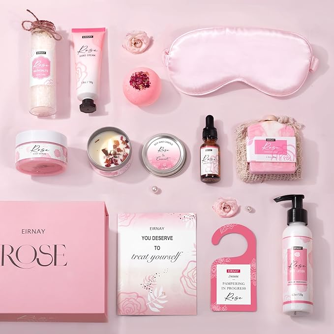 Gifts for Women Birthday Gift Baskets Home Spa Relaxing Self Care Gift for Woman Mom Her Sister Wife Auntie Care Package Thank You Gift Bridal Shower for Women Friendship Ideas