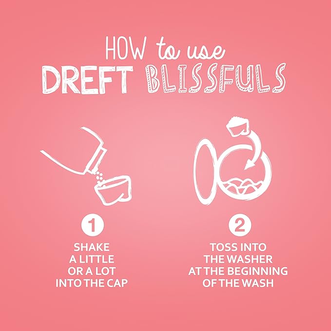 Dreft Blissfuls In-Wash Laundry Scent Booster Beads, Baby Fresh Scent, 24 oz