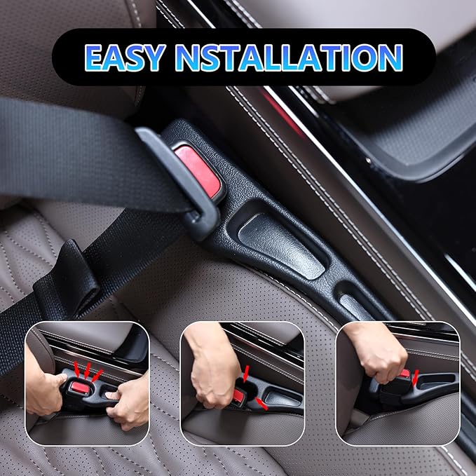 【Compatible with Honda CR-V】 Seat Gap Filler,No Drop Seat Guard Compatible with Honda CR-V,Drop Seat Guards for Cars(2Pcs),Emergency Keychain Car Escape Tool(2Pcs)