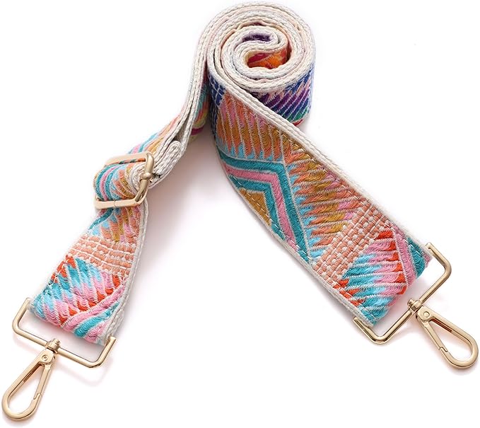 S-Jacorry Purse Strap Replacement Crossbody Wide Shoulder Strap Adjustable Canvas Straps Handbag Strap Replacement Belts
