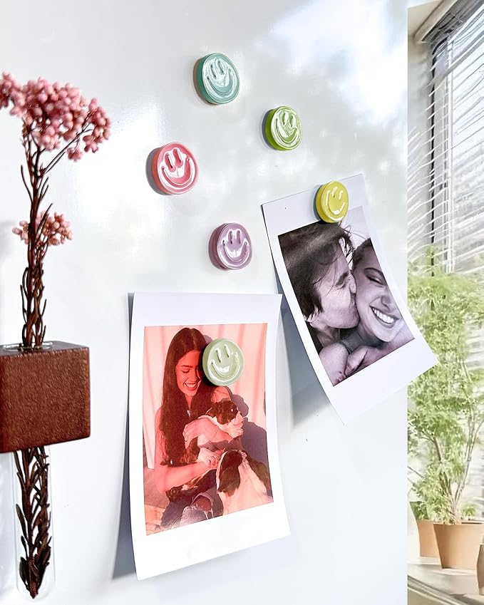 KEYDUACU 12 Pcs Cute Fridge Magnets,Locker Magnets,Decorative Magnets,Adult Magnets,Office Magnets (12 Pcs - Jelly Colors)