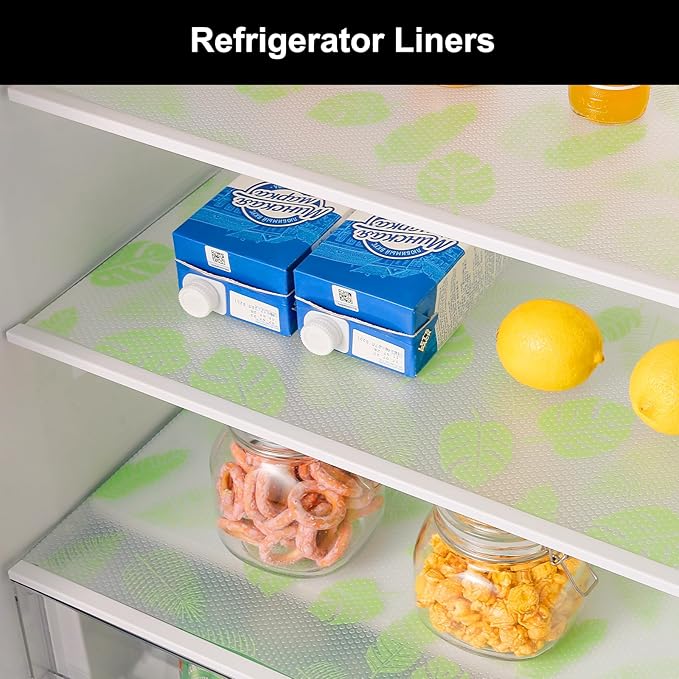 Cooyes Shelf Liner - Premium Non-Adhesive Cabinet & Drawer Liner for Kitchen - Waterproof Shelf Paper with Modern Pattern - Durable EVA Cabinet Mat - Easy to Cut (17.5" W x 197" L)