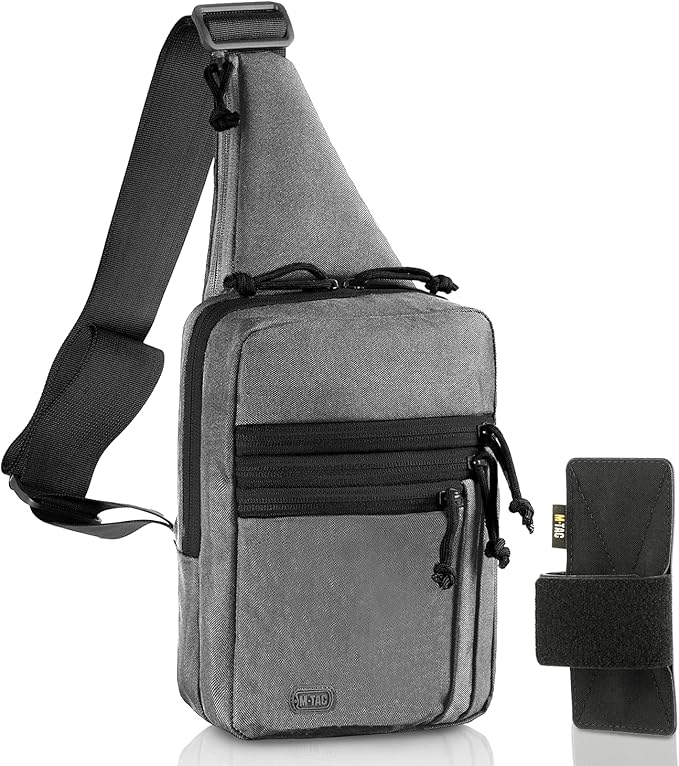 M-Tac CCW Sling Bag for Men & Women - EDC Shoulder Bag Tactical - Crossbody Concealed Carry Bag - Mens Chest Pack
