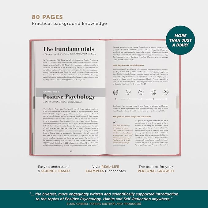 6-Minute Diary – 3-Million-User Gratitude Journal for Women & Men with Prompts – Guided Self Care Book Based on Positive Psychology – Daily Manifestation