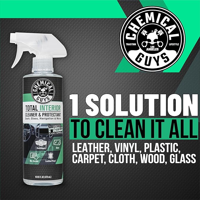 Chemical Guys Total Interior Cleaner Variety Kit With Storage Bag New Car And Black Cherry Scents Microfiber Towels Giftable Car Care Set