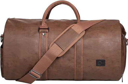 seyfocnia Convertible Travel Garment Bag,Carry on Garment Duffel Bag for Men Women - 2 in 1 Hanging Suitcase Suit Business Travel Bag