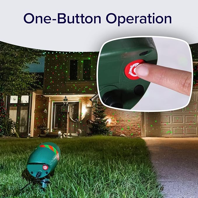 Star Shower Ultra 9 Outdoor Laser Holiday Projector with Remote, 2 Pack, AS SEEN ON TV, New 2024 Model w/ 9 Unique Patterns, Showers Home w/Thousands of Lights, 3 Color Combinations, Up to 3200 Sq Ft