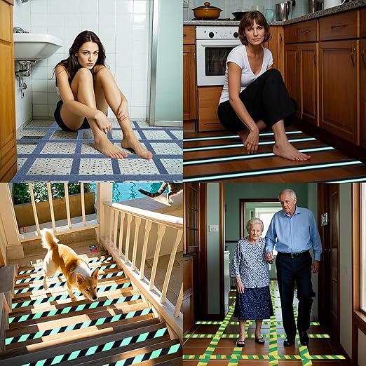 Anti Slip Tape 4 Inch Wide, Waterproof Grip Adhesive Heavy Duty High Traction Friction for Indoor/Outdoor Steps (10 Ft/Brown).