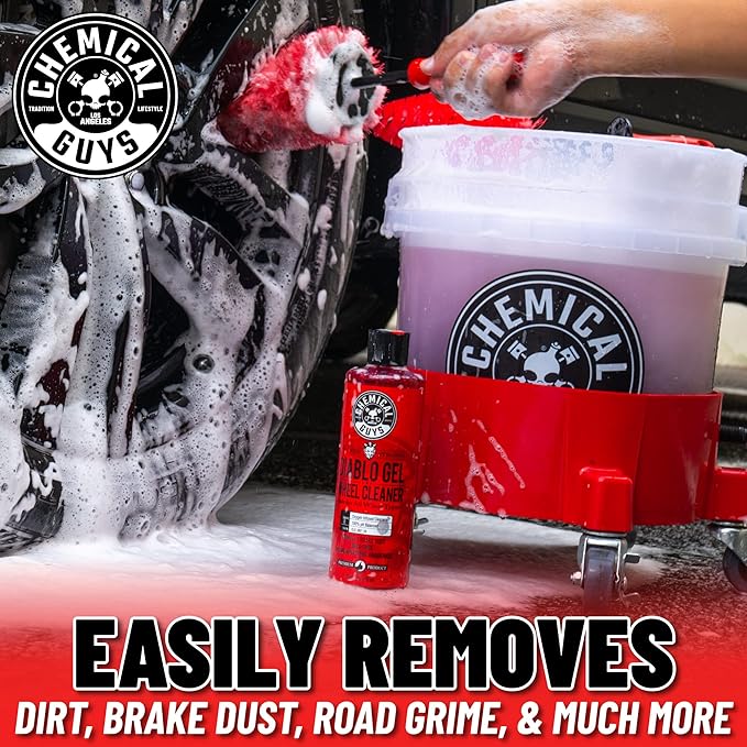 Chemical Guys CLD_997 Diablo Gel Oxygen Infused Foam Wheel and Rim Cleaner, Concentrated (Safe on All Wheel & Rim Finishes), for Cars, Trucks, SUVs, Motorcycles, RVs & More 128 fl oz (1 Gallon)