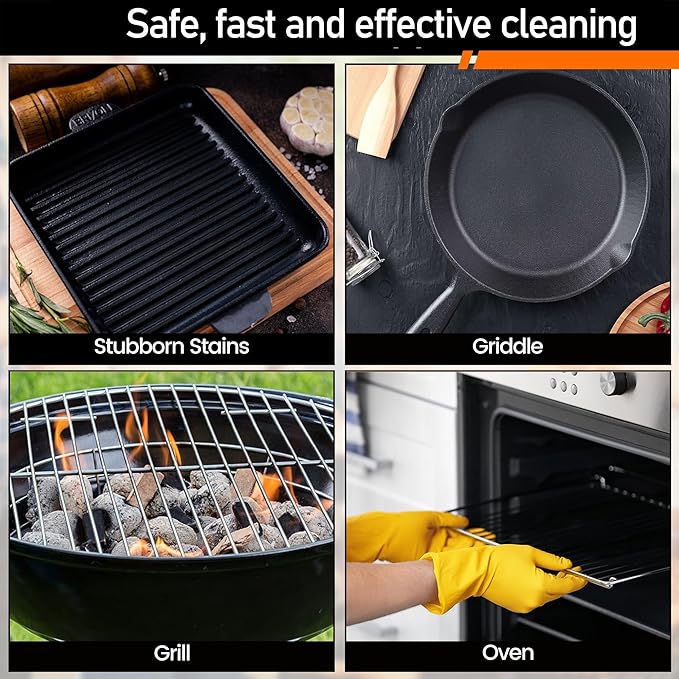 Heavy Duty Grill Cleaner, Grill Cleaning Bricks, Pumice Griddle Cleaning Stone for Removing Stains from BBQ, Swimming Pool, Sink (8 Pack)