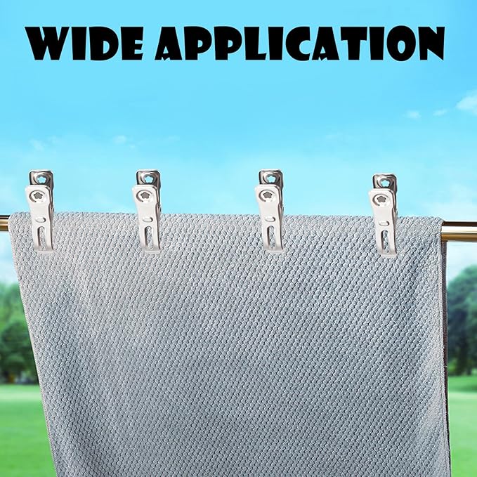 BESTEEL Upgraded 240 PCS Garden Clips, Greenhouse Clamps 100% Stainless Steel Heavy Duty Greenhouse Clips for Netting - Strong Grip to Hold Down Shade Cloth or Plant Cover on Garden Greenhouse Hoops