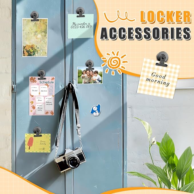 Grtard 500-pack Magnetic Clips Heavy Duty, Black Magnet Clips for Fridge, Refrigerator Magnets, Scratch-Free Magnets with Clip, Strong Magnetic Clip for Whiteboard, Refrigerator, Locker, Classroom