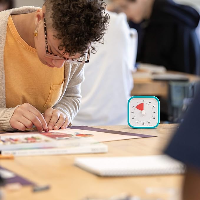 TIME TIMER 60 Minute MOD Education Edition ⁠— Visual Timer with Desktop Software for Kids Classroom Learning, Teachers Desk Clock, Study Tool and Office Meetings with Silent Operation (Sky Blue)