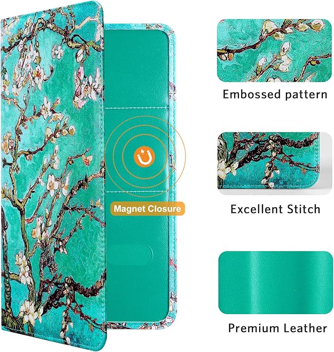 CoBak Car Registration and Insurance Holder - Vehicle Glove Box Car Organizer, Auto Truck Compartment Accessories Case with Magnetic Closure for Driver License, Cards
