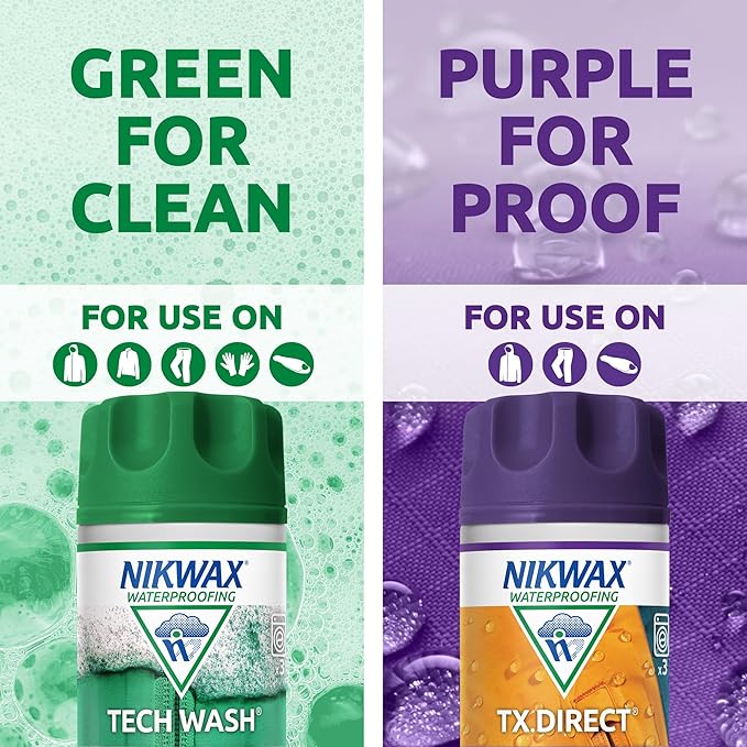 Nikwax Hardshell Cleaning & Waterproofing Duo-Pack
