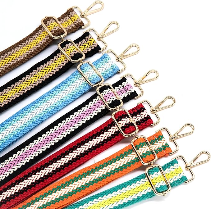 S&loyoe Purse Straps Replacement Crossbody Bag Strap Adjustable Wide Guitar Straps for Handbags 1.5inch