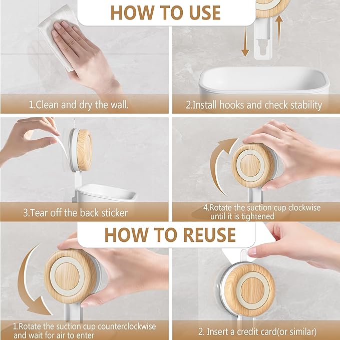 Double Layer Soap Dish for Shower 2 Pack, Wall Mounted Bar Soap Holder Suction Cup 2 Layer Self Draining Soap Case Sponge Holder for Shower Bathroom, Tub and Kitchen Sink, White