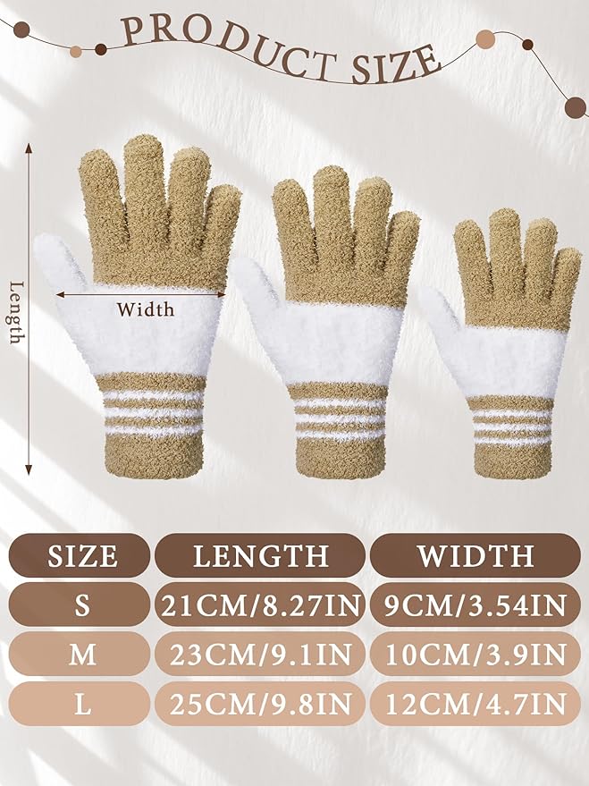 Patelai 3 Pairs Microfiber Plant Dusting Gloves Leaf Cleaning Gloves for Indoor Plants, Blinds, Furniture, House (Small, Dark Blue, Gray, Khaki, White)